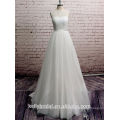 ZM16038 elegantes vestidos de casamento de praia branca Casual simples Softy Chiffon Wedding Gown